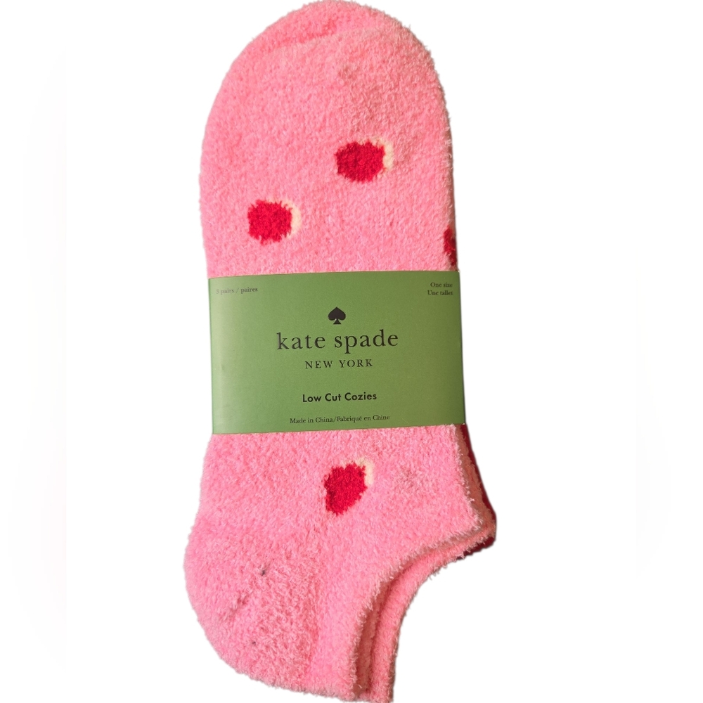 Kate Spade 3 Pairs Fuzzy Socks